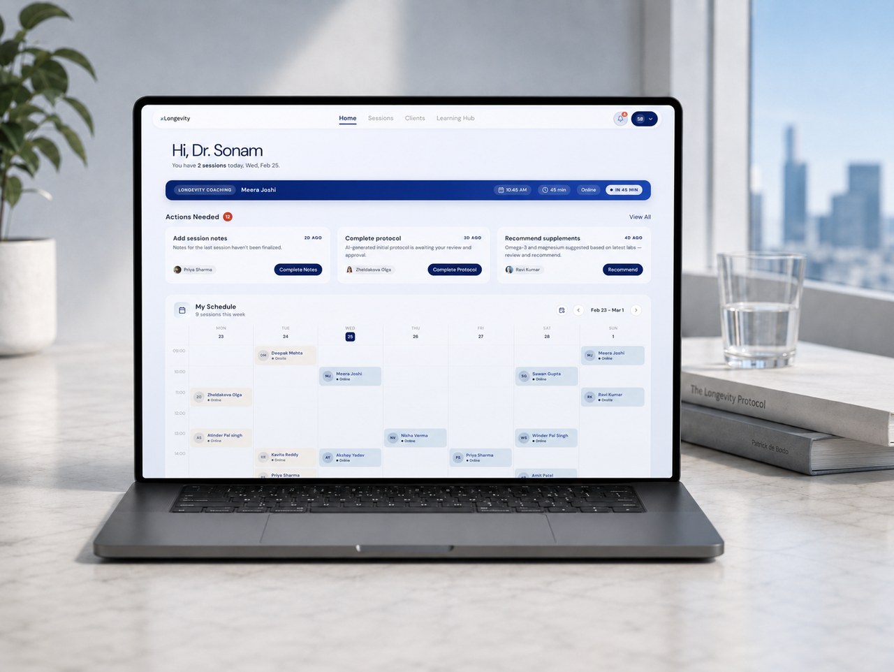 The xLongevity platform — Professionals