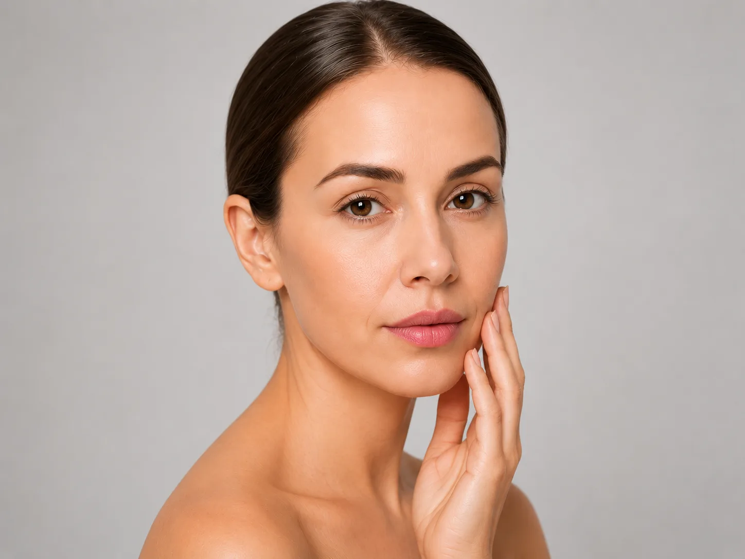 The same person shown from aged to youthful — aging as a reversible, whole-body state.